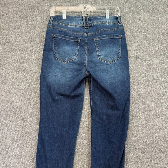 Curve Appeal Jeans Womens 8 Dark Blue Curve Creator High Rise Skinny Denim - Picture 8 of 12